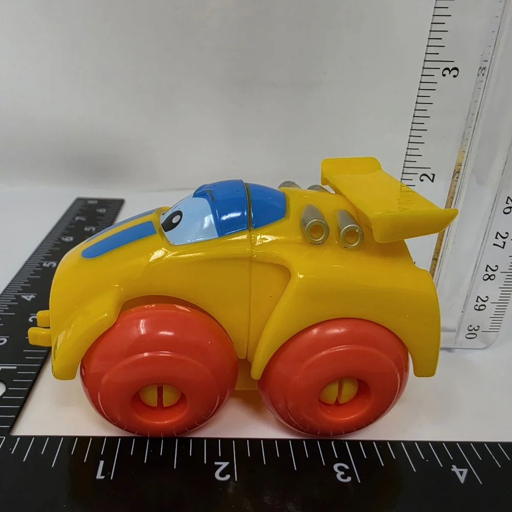 Mega Block Yellow Race Car 3 Pieces Block Toy